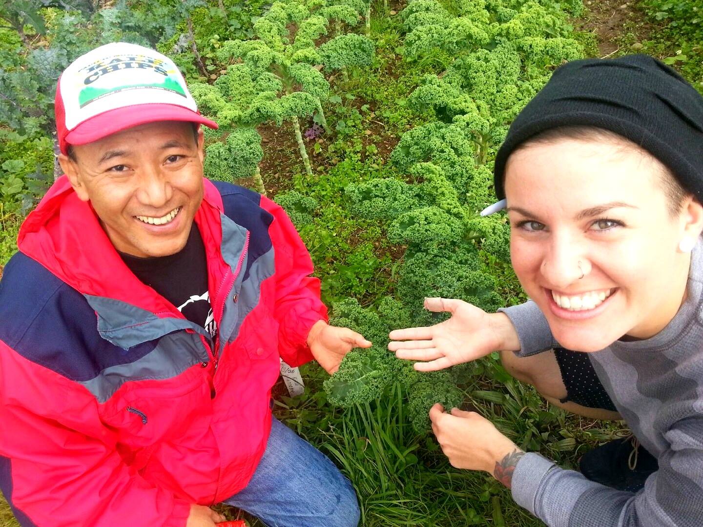 Ugyen Shola and Sarah Pool, co-founders of Pacific Northwest Kale Chips