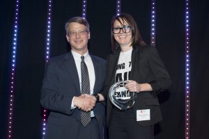 Emma McIlroy at OEN's 2013 Tom Holce Entrepreneurship Awards