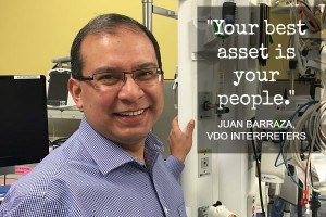 Juan Barraza of the Portland-based startup VDO Interpreters shares his no. one piece of advice for budding entrepreneurs