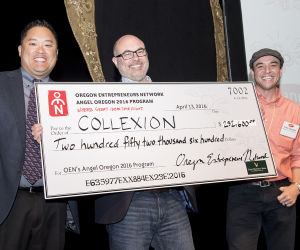 Collexion wins the investment award at the OEN Angel Oregon 2016 Showcase
